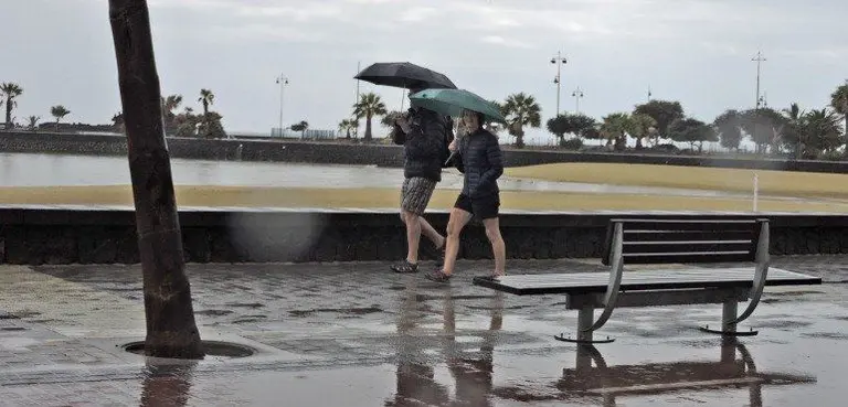 Lluvias en Lanzarote. Imagen de archivo.
