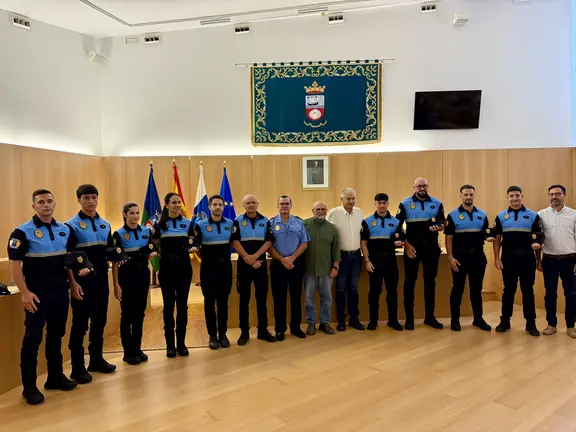 Acto toma de poseción policías de Tías
