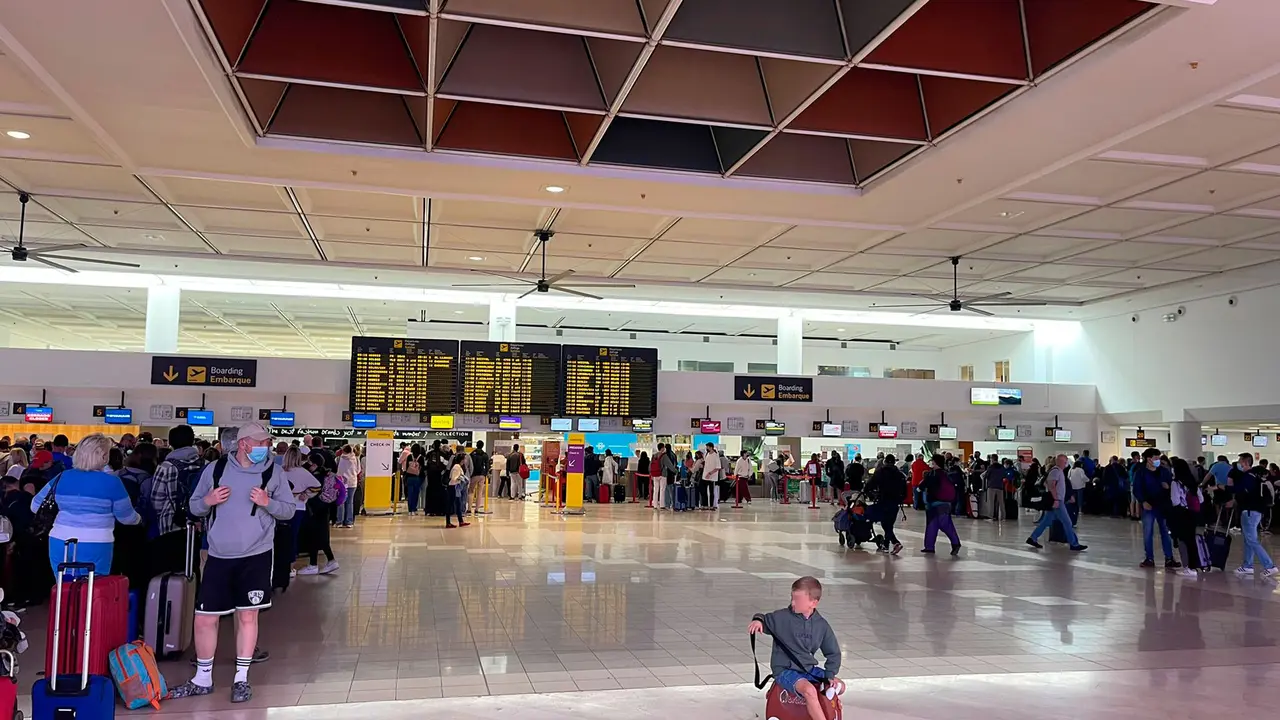 La T1 del aeropuerto César Manrique-Lanzarote
