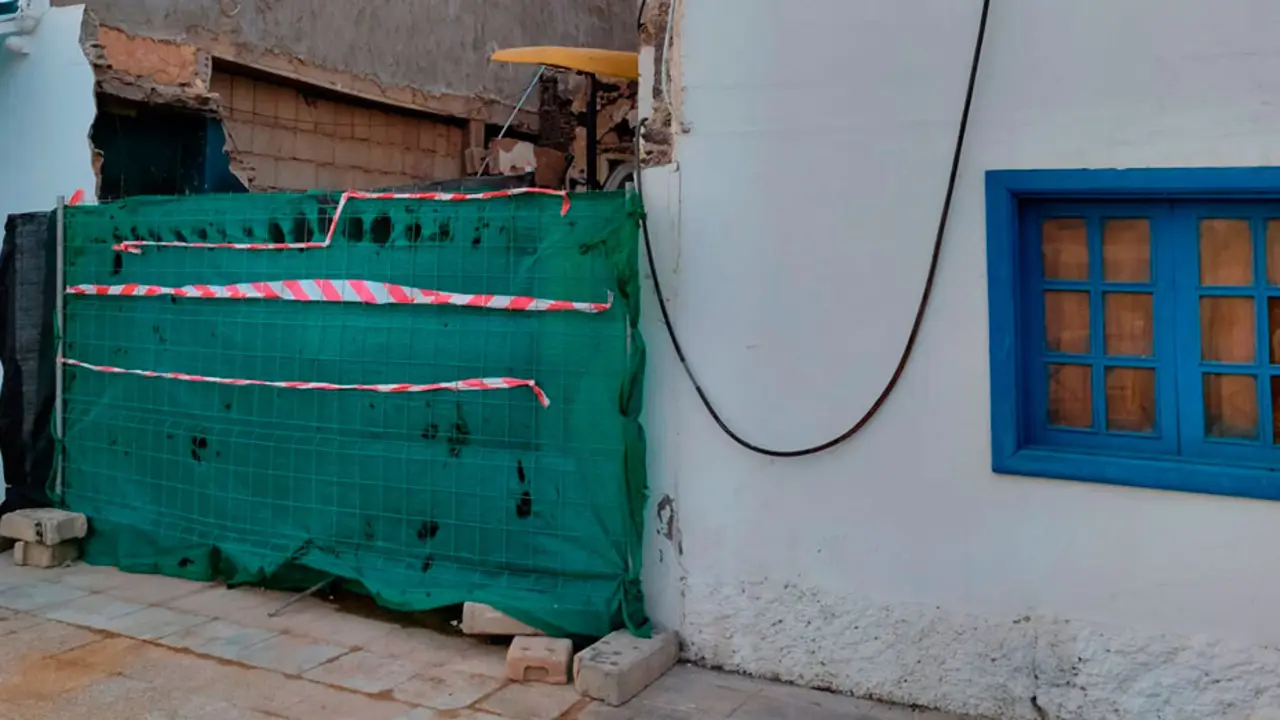 Esta es la demolición denunciada, según la foto aportada por Lanzarote en Pie