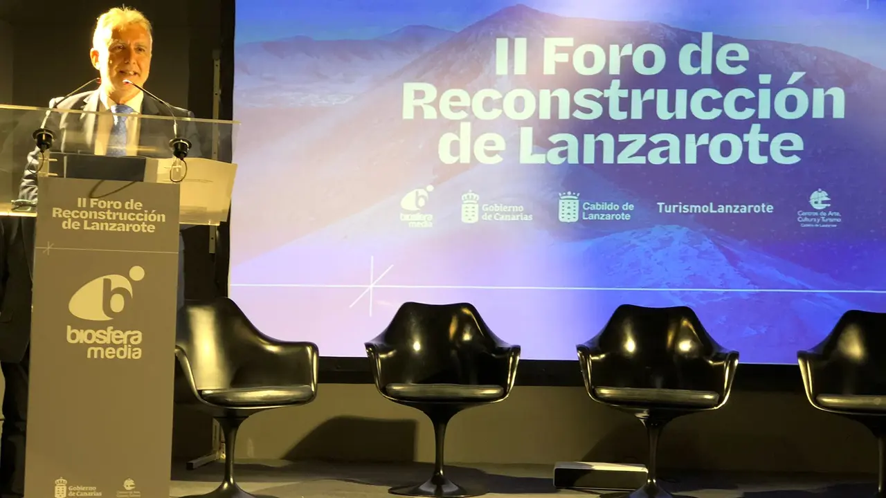 Presidente de Canarias en el II Foro de Reconstrucción de Lanzarote