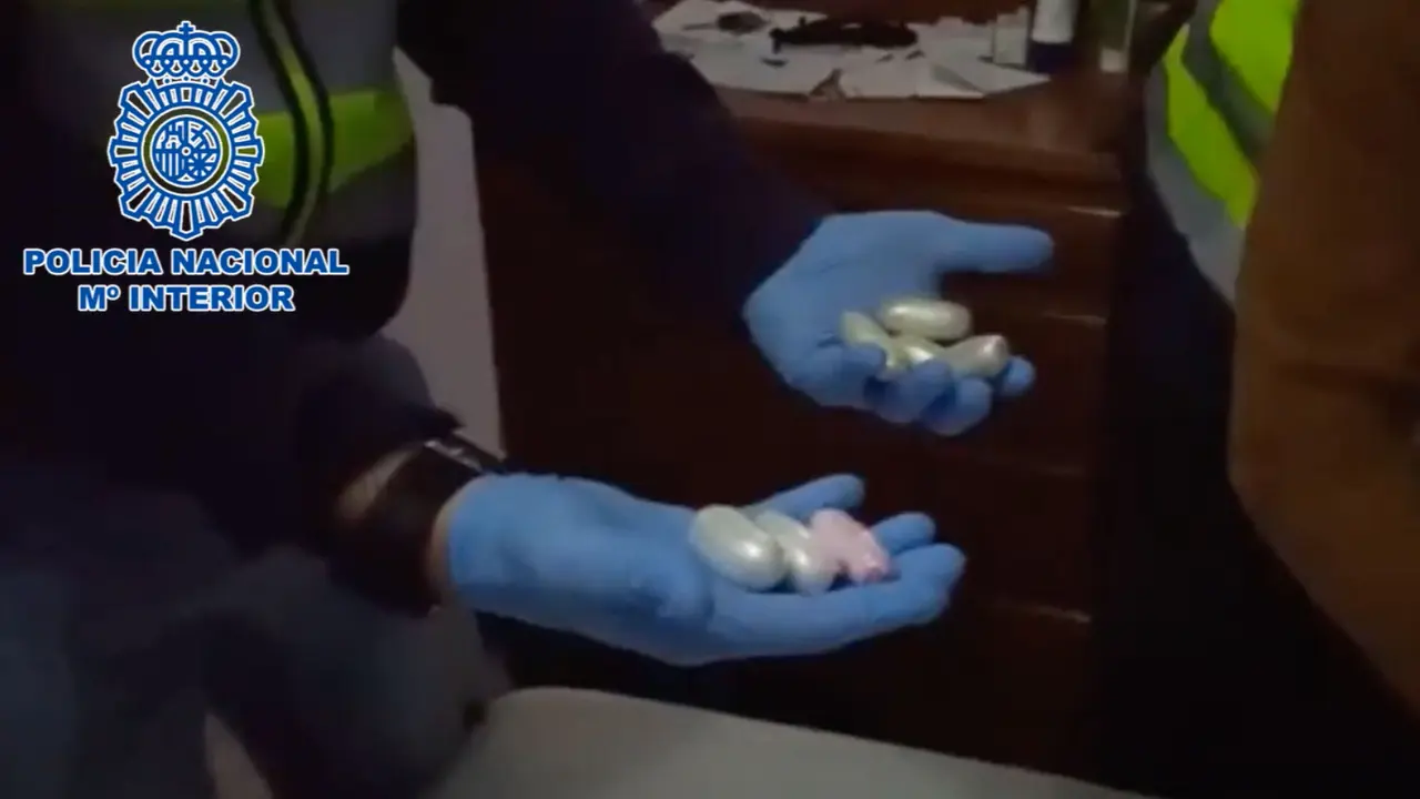 Droga intervenida en la operación