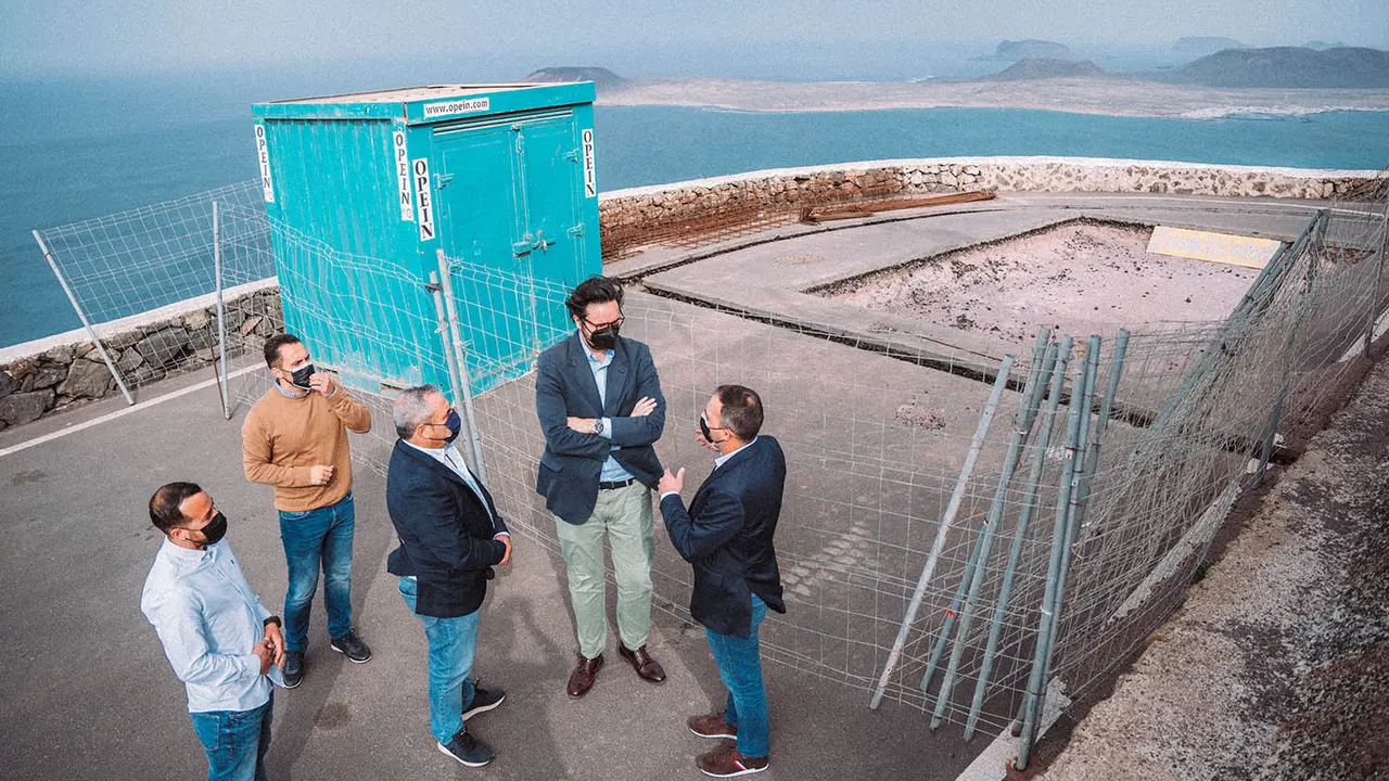 Visita del senador del PP Sergio Ramos a las obras del SIVE en Guinate