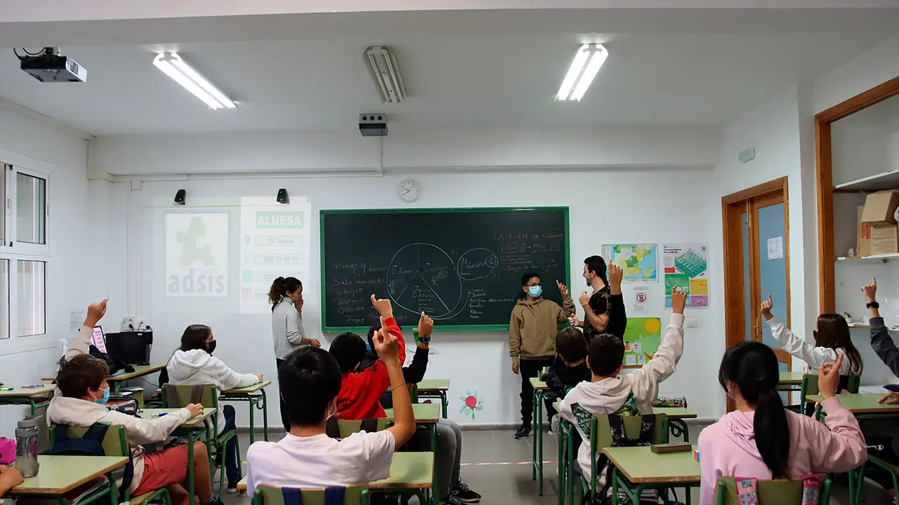 Clase de un instituto (FOTO: Dory Hernández).