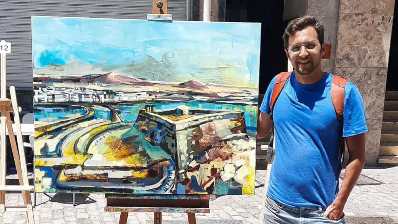 Ganador del concurso de dibujo en Arrecife