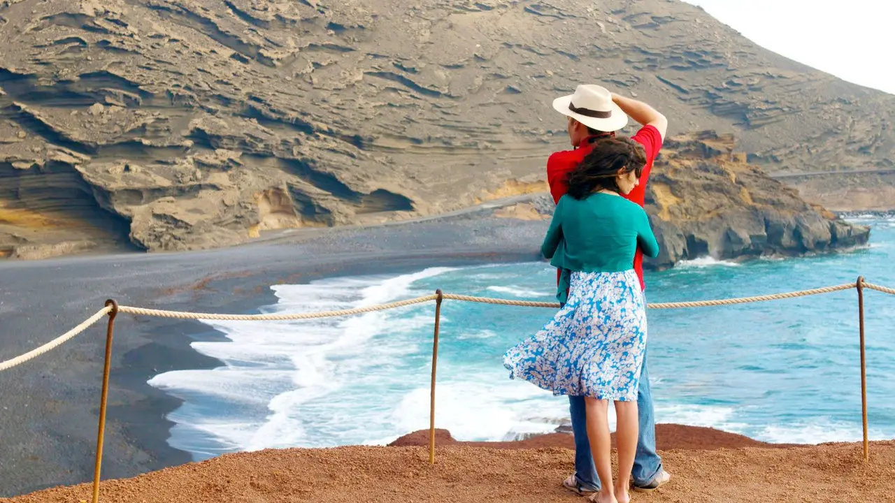 Fotograma de Los abrazos rotos, película de Pedro Almodóvar rodada en Lanzarote