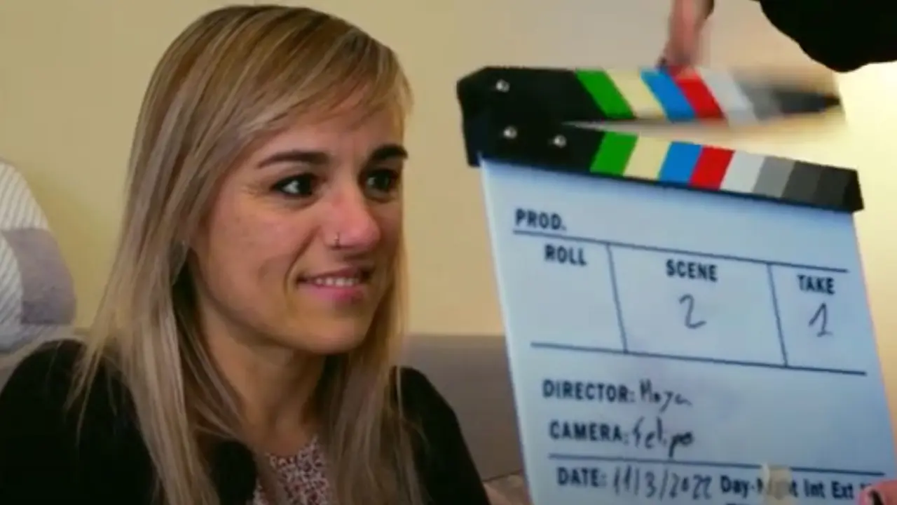 Imagen de Naiara Arteaga en el corto realizado por alumnos del Pancho Lasso