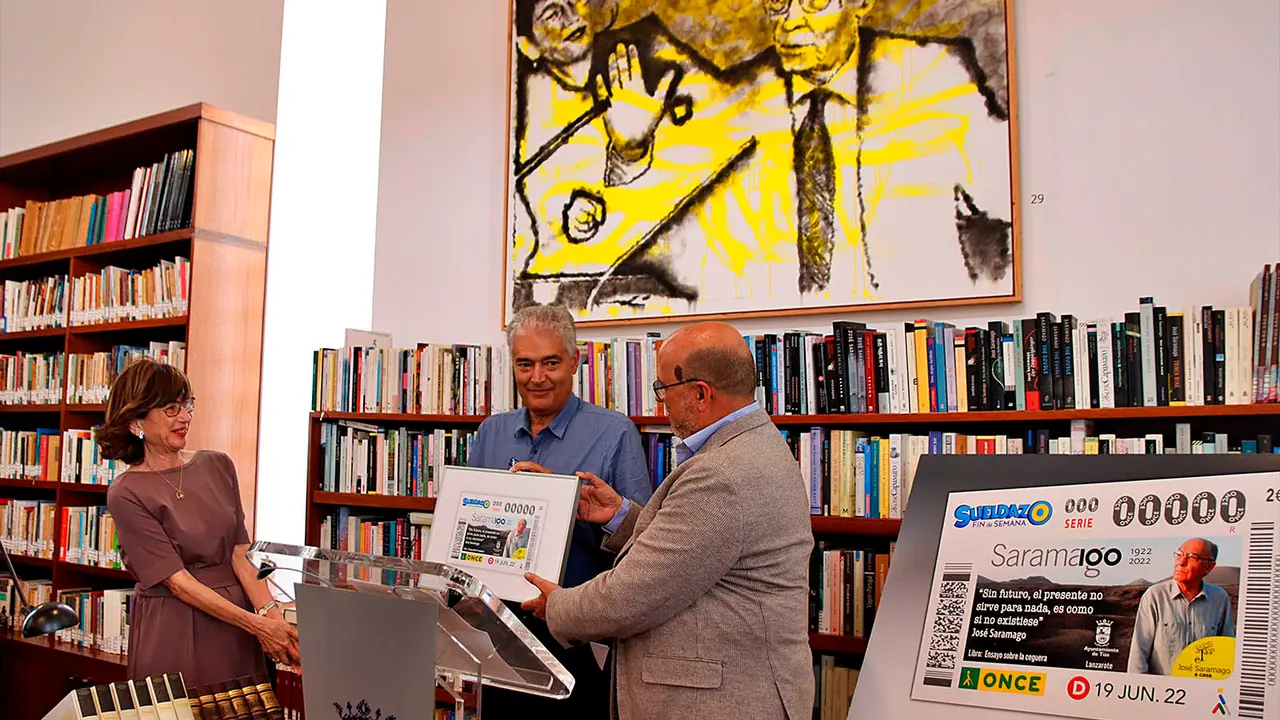 Cupón de la ONCE homenaje a Saramago