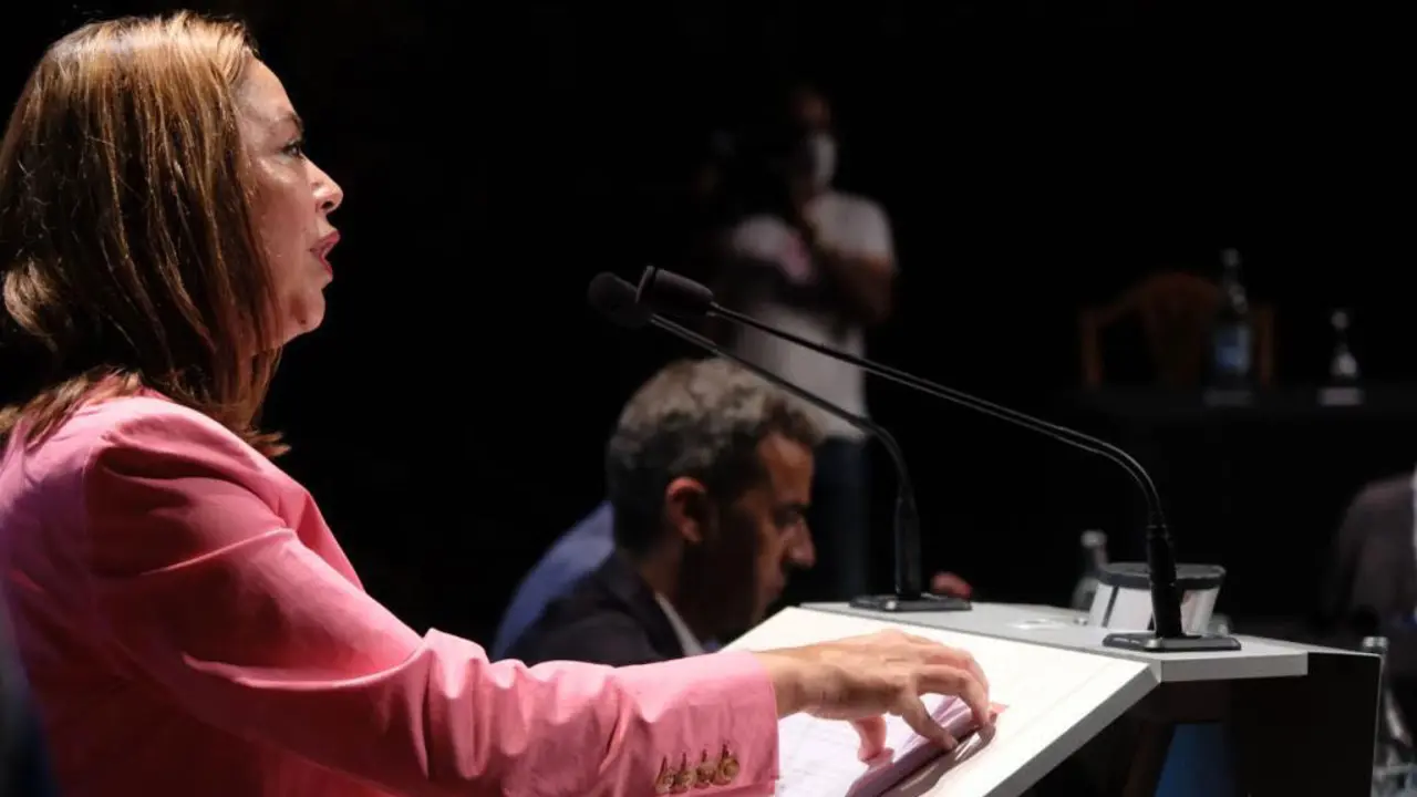 María Dolores Corujo en el Debate del Estado de Lanzarote