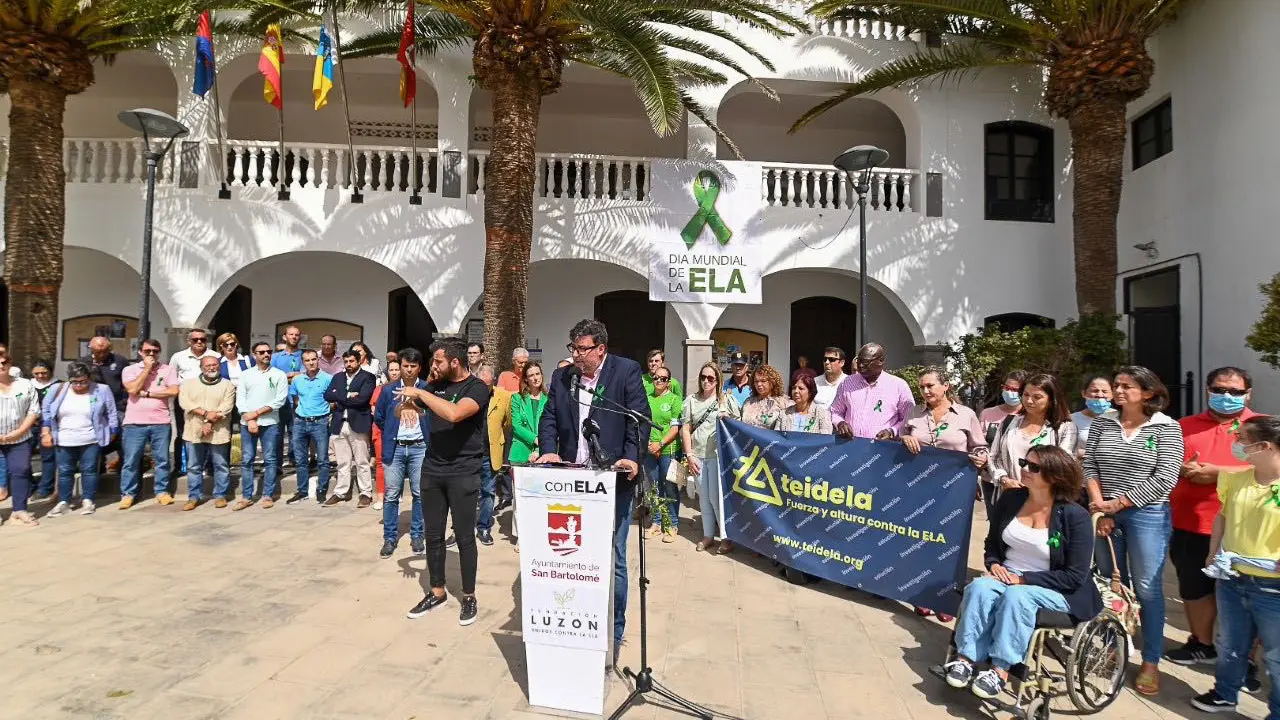 Acto del Día de Lucha contra la ELA en San Bartolomé