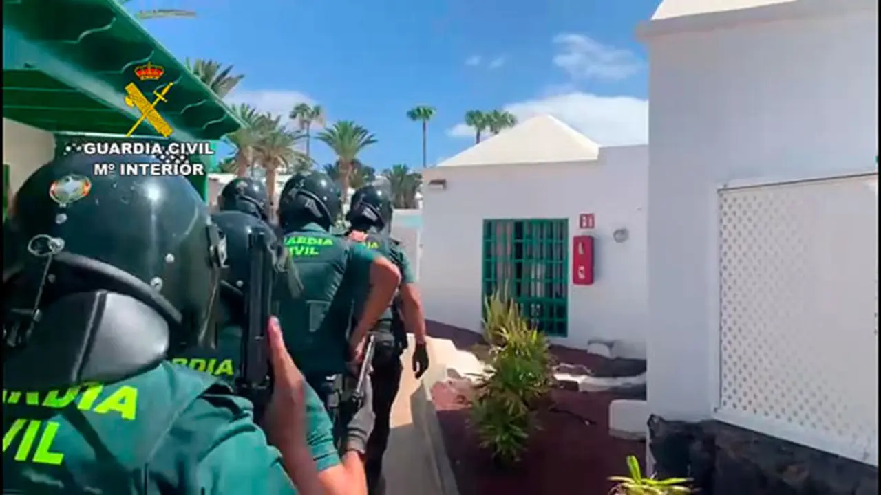 Actuación de la Guardia Civil en el robo de Puerto del Carmen