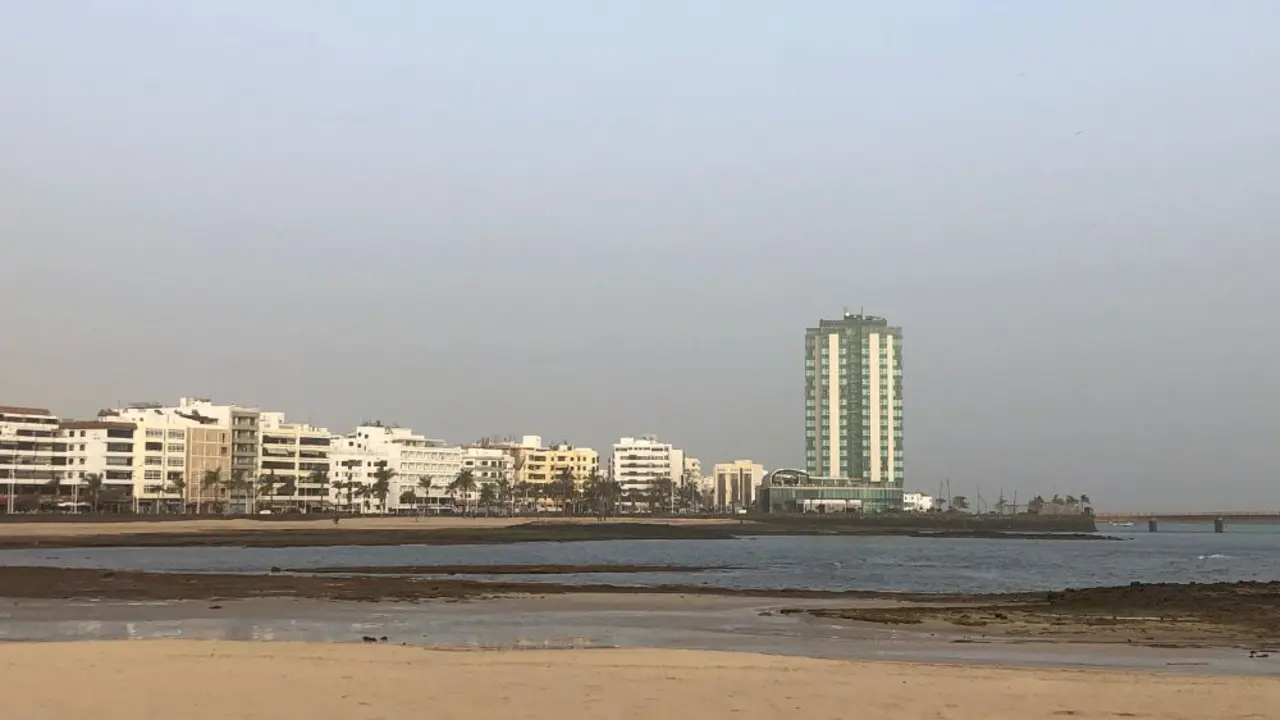 Vista de la playa del Reducto en Arrecife