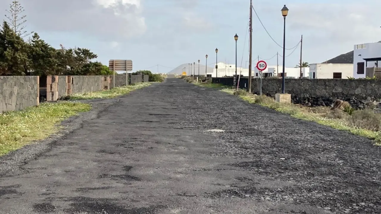 Estado de una carretera de Masdache