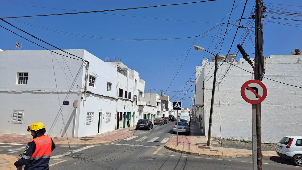 Cables caídos en Arrecife