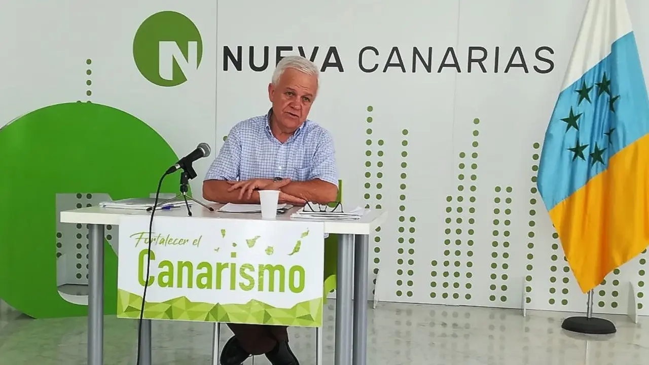 Carmelo Ramírez en la rueda de prensa de este lunes