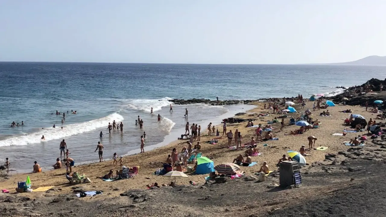 Una de las playas de Puerto del Carmen