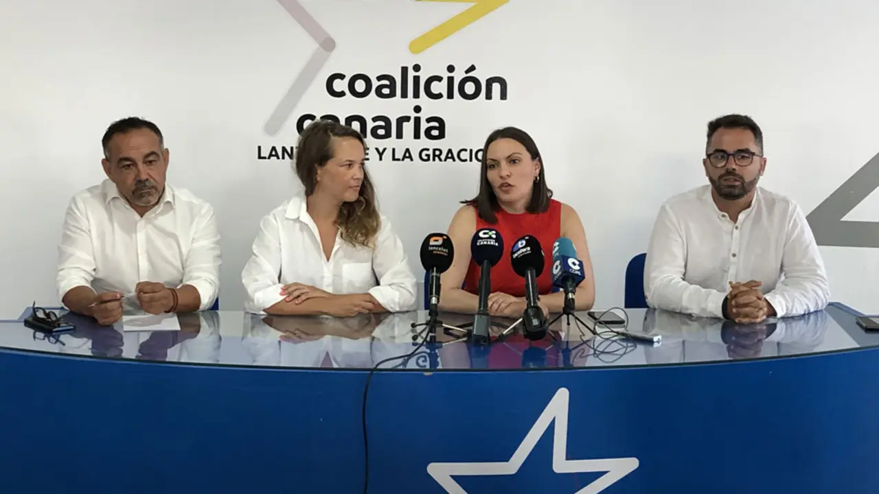Rueda de prensa de CC sobre la situación política en Haría