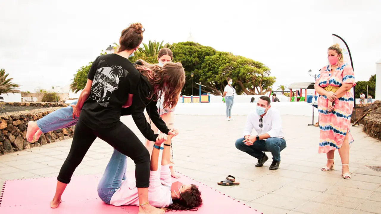 Celebración el pasado año del Día de la Juventud en Teguise