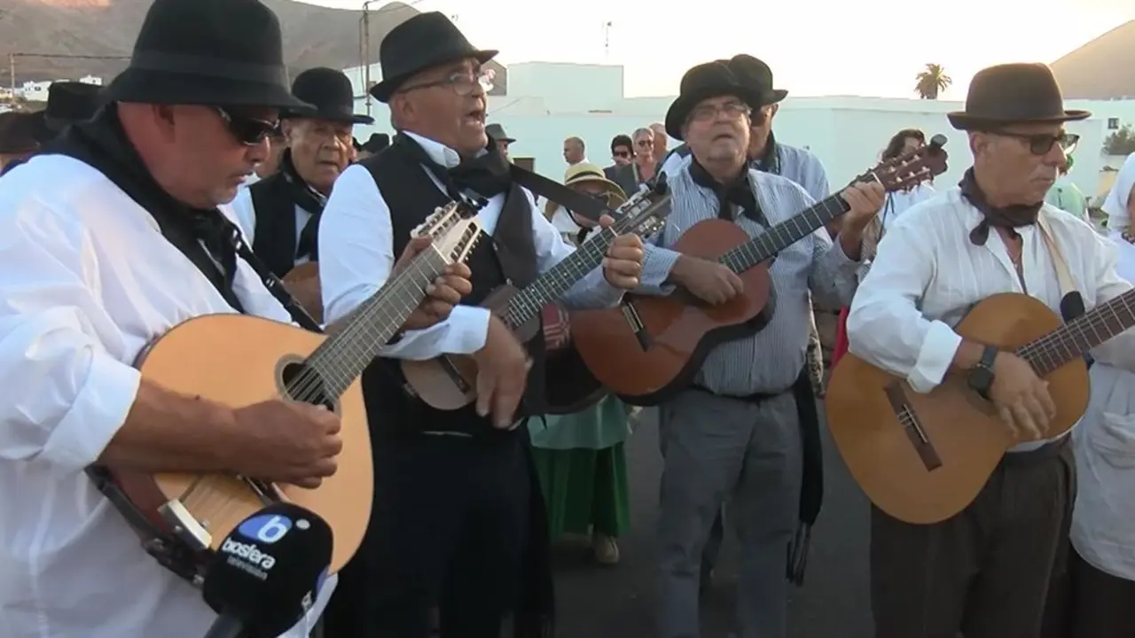 Un momento de la romería de Guatiza