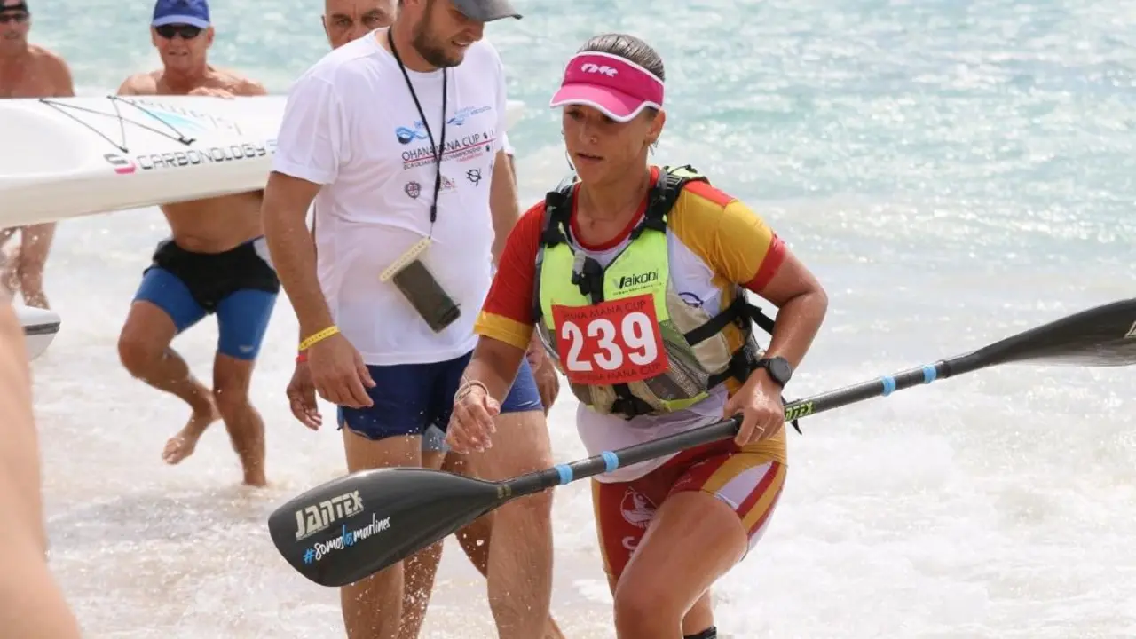 Deportista del club Los Marlines de Arrecife