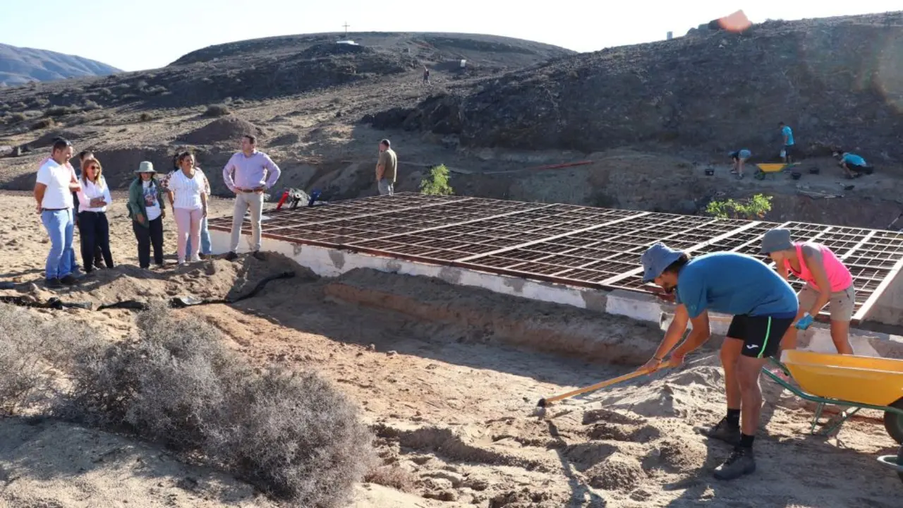 Excavaciones en el yacimiento de San Marcial del Rubicón