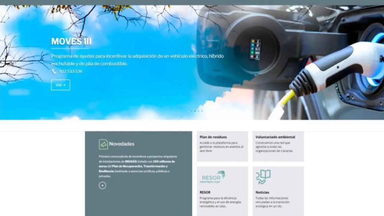 Web de las Oficinas Verdes de Canarias