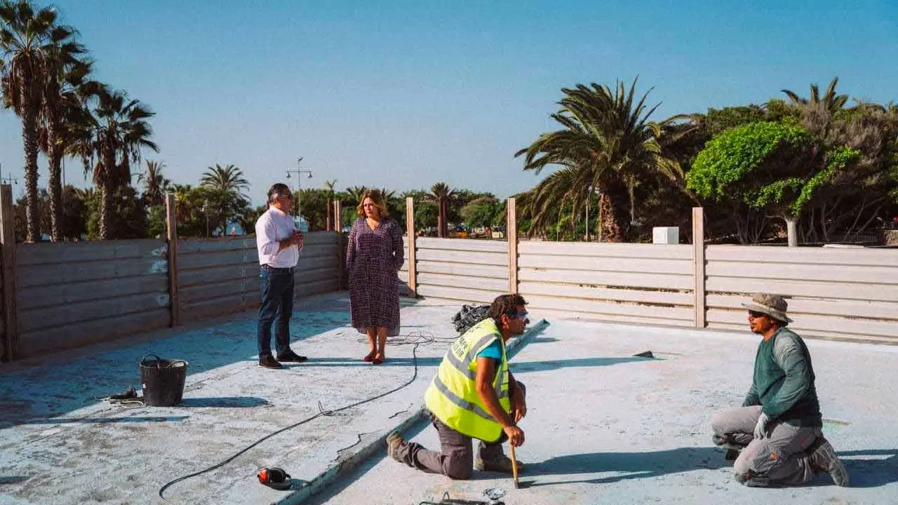 Obras en el Parque Temático de Arrecife