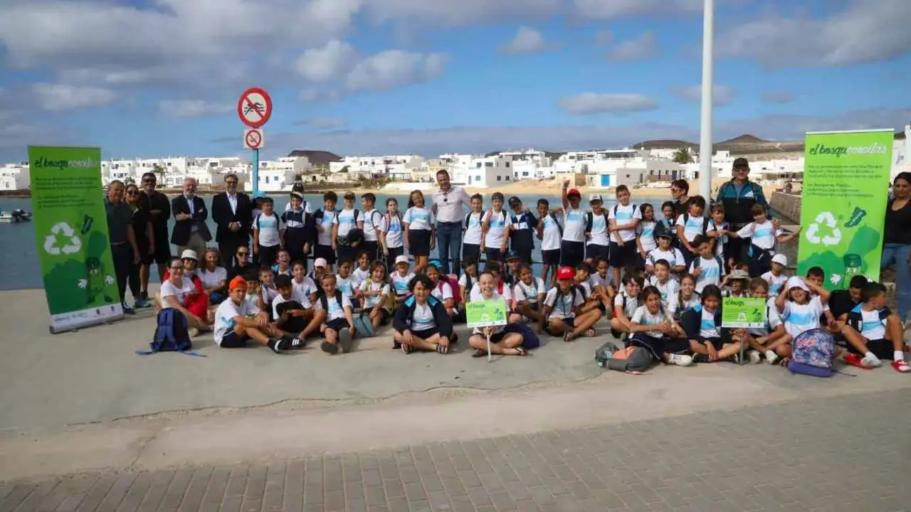 Alumnos del CEIP Ajei