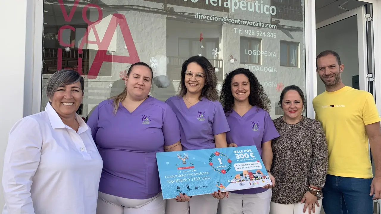 Entrega premios concursos Navidad en Tías