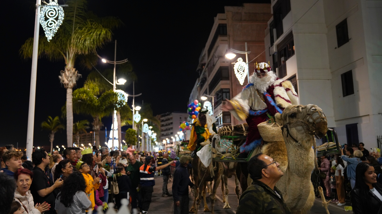 Los Reyes magos recorrieron Lanzarote y La Graciosa
