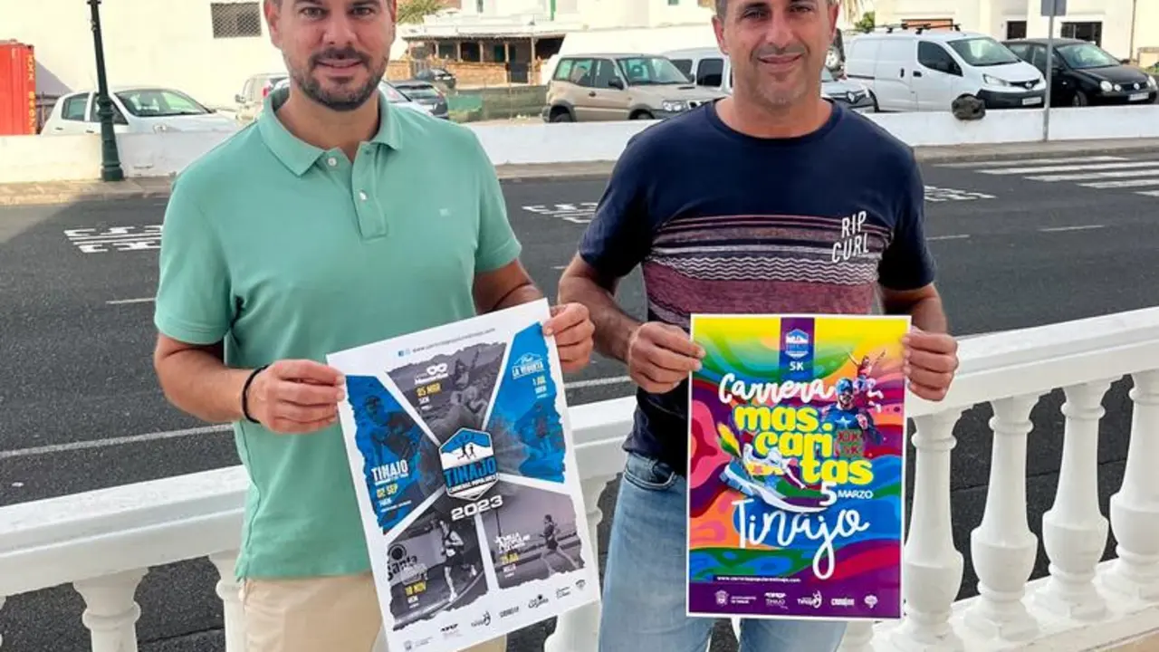 Vianney Rodríguez y Antonio Tabares, gerente de Cronoline