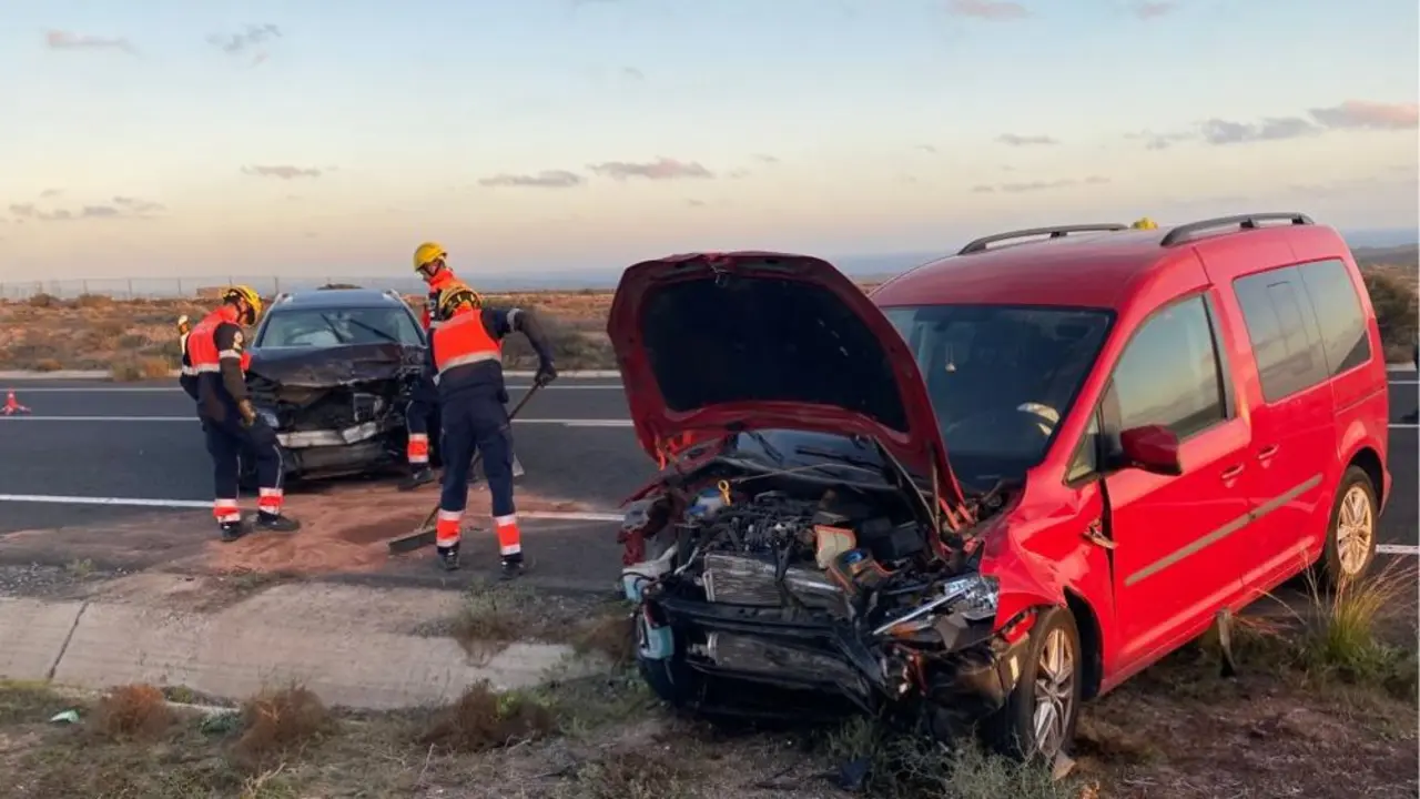 Estado en el que quedaron los dos veh&iacute;culos