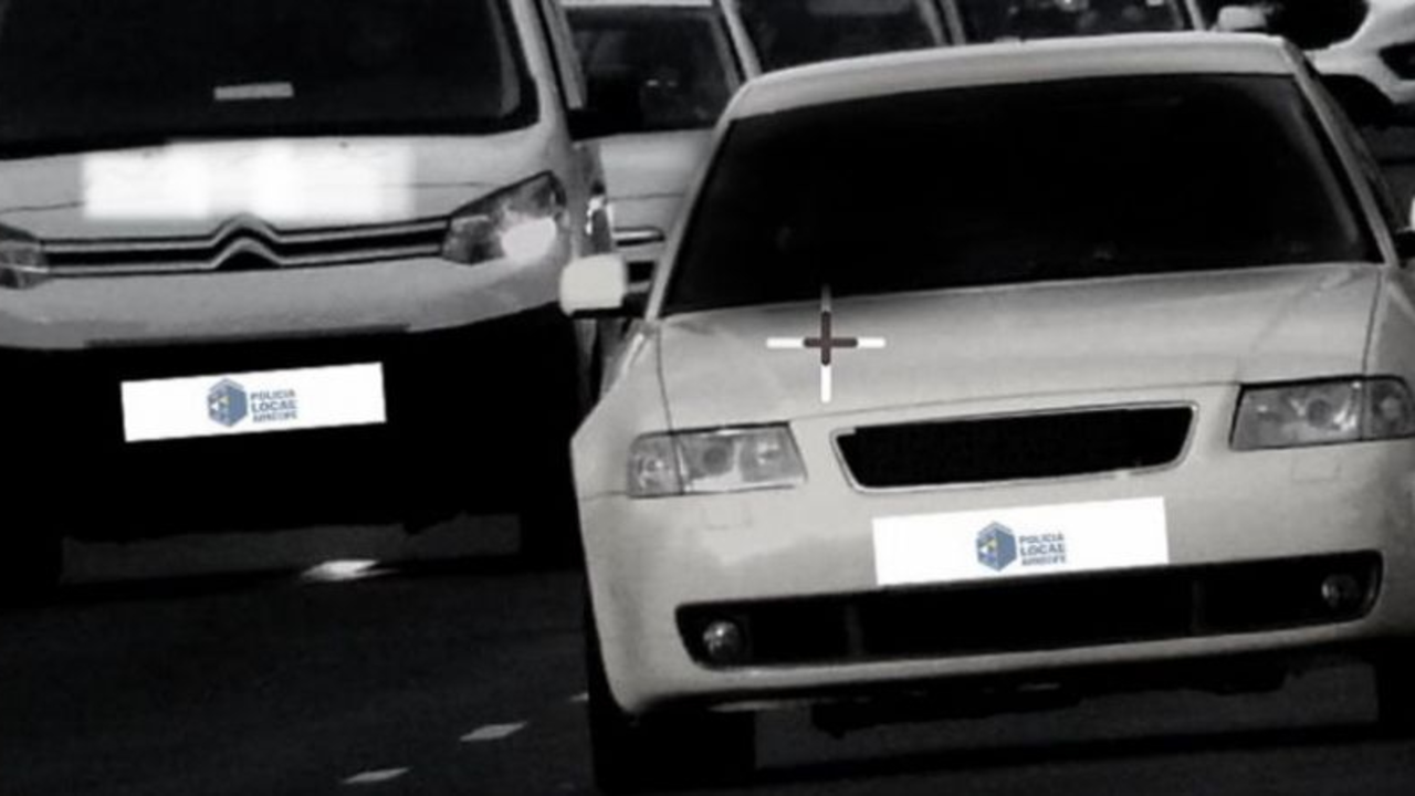 Imagen difundida por la Policía Local de Arrecife