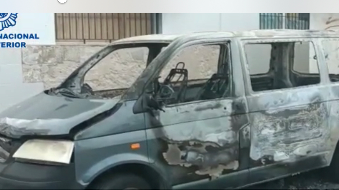 Estado en el que qued&oacute; la furgoneta