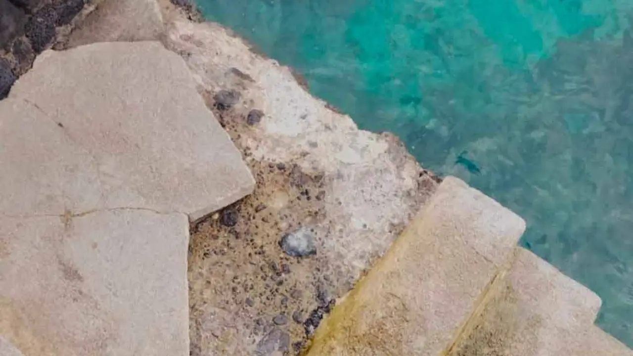 Estado del muelle de Punta Mujeres