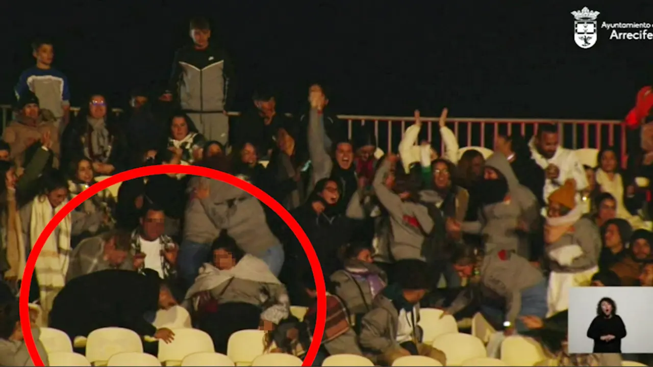 Momento preciso del accidente