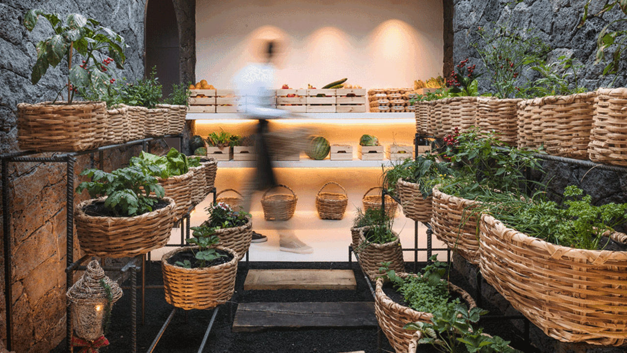 Huerto del restaurante Kamezí