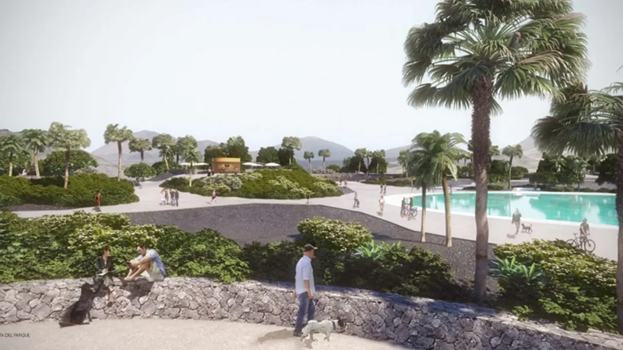 Infograf&iacute;a del Parque Urbano de Playa Honda