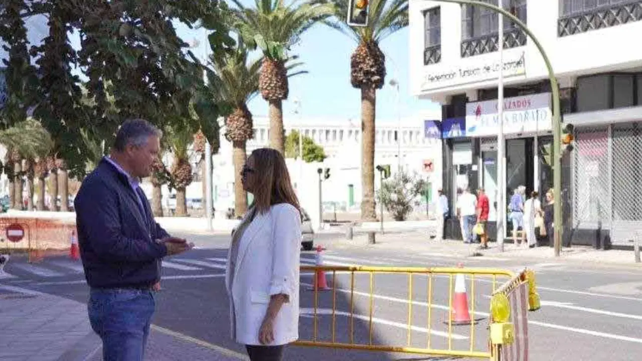 María Dolores Corujo y Alfredo Mendoza en Arrecife