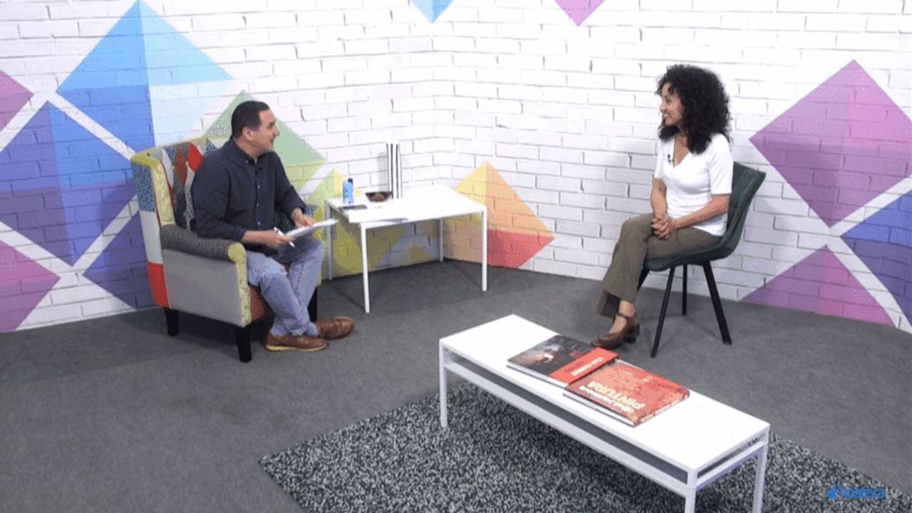 Un momento de la entrevista en el Magazine de Biosfera