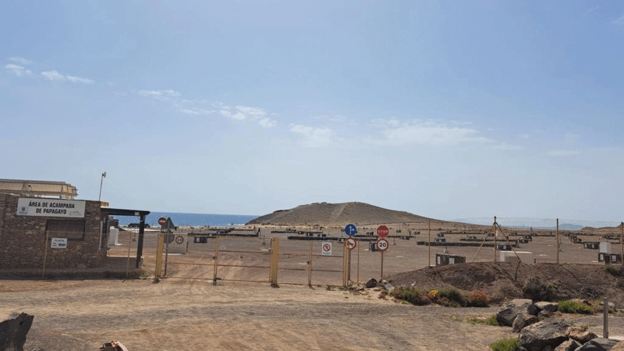 Zona de acampada de Papagayo