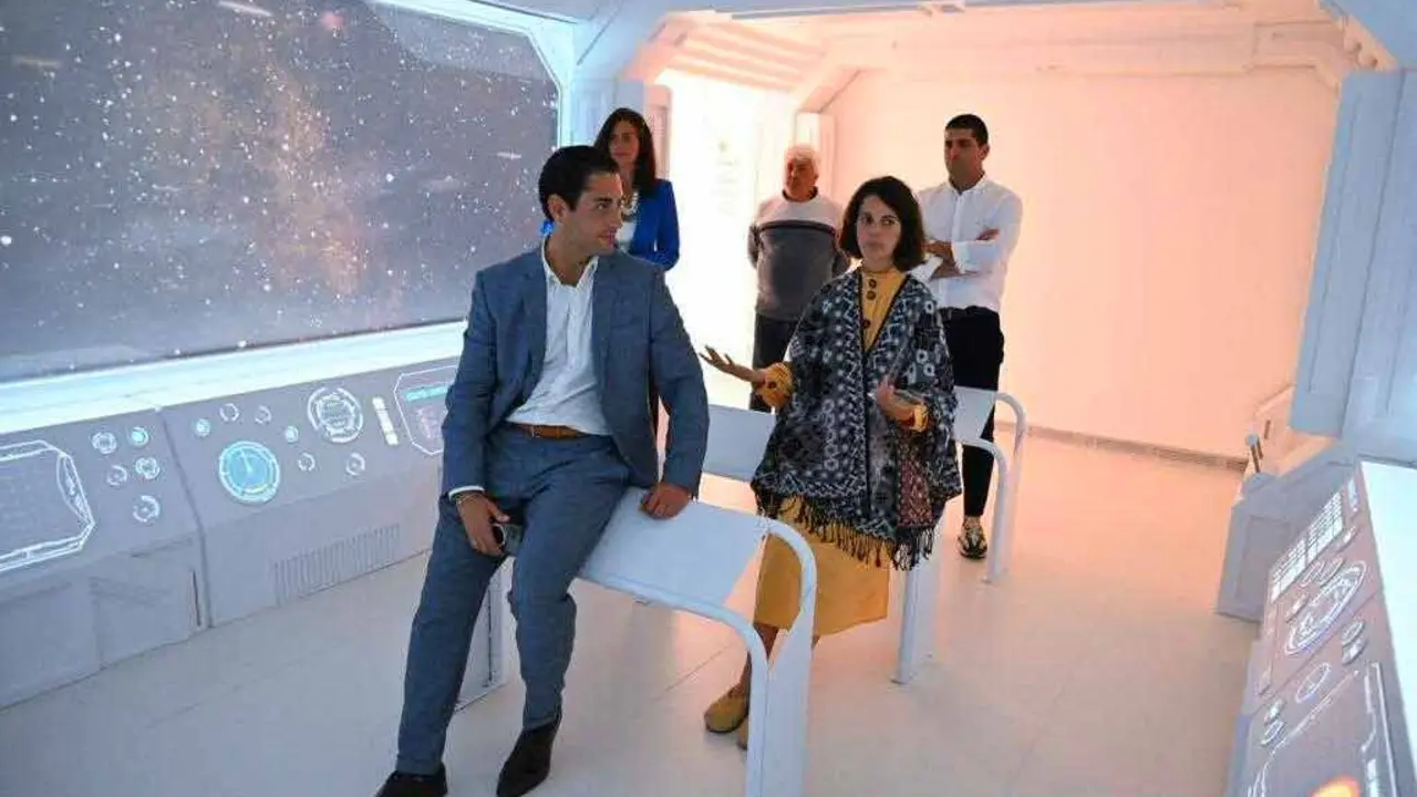 Visita del director general de Infraestructuras Turísticas del Gobierno de Canarias a la Casa de Los Volcanes