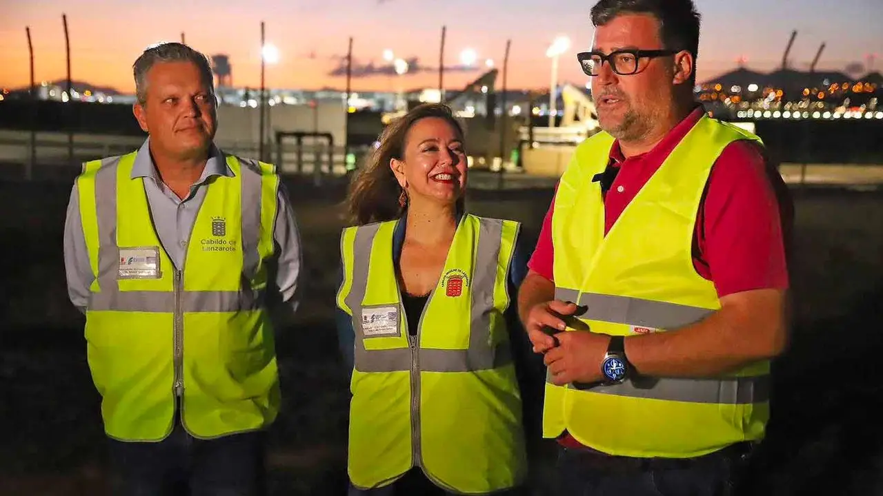 Presidenta, consejero y alcalde de San Bartolomé