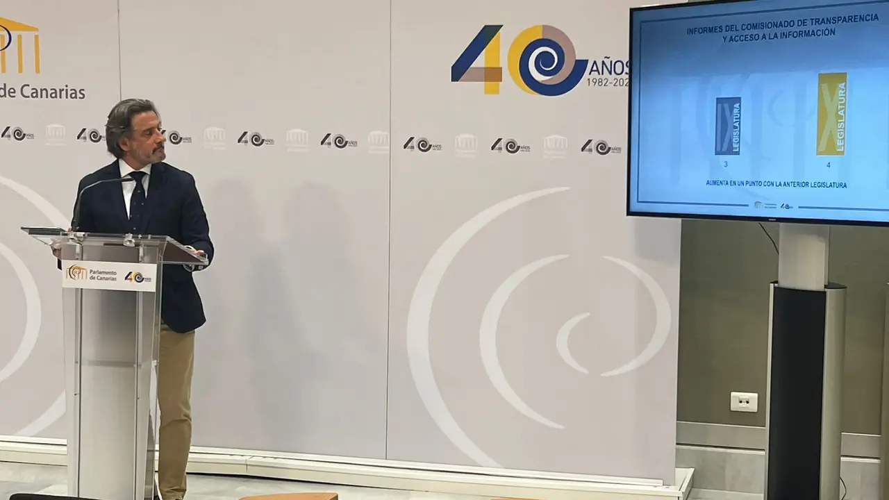 Gustavo Matos, presidente del Parlamento de Canarias en la X Legislatura