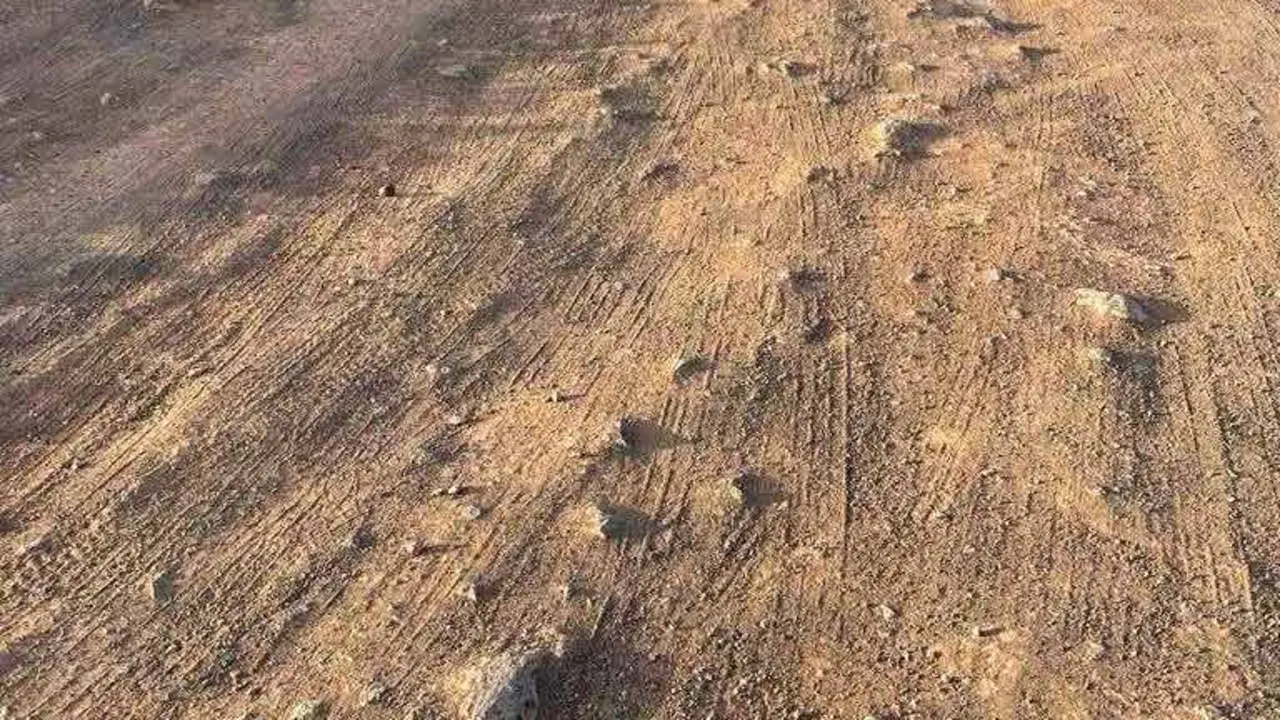 Camino de entrada a Los Ancones