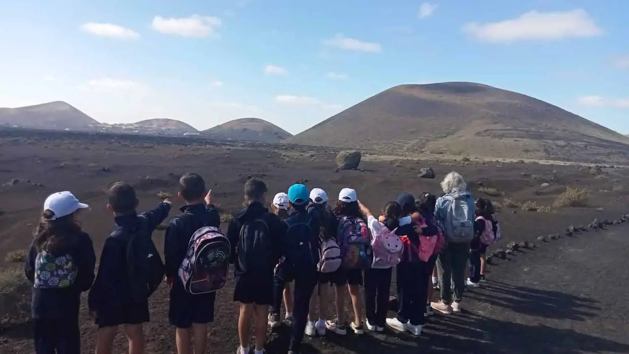 Estudiantes de Tinajo en el proyecto “Conoce tu municipio”. Imágen de archivo.