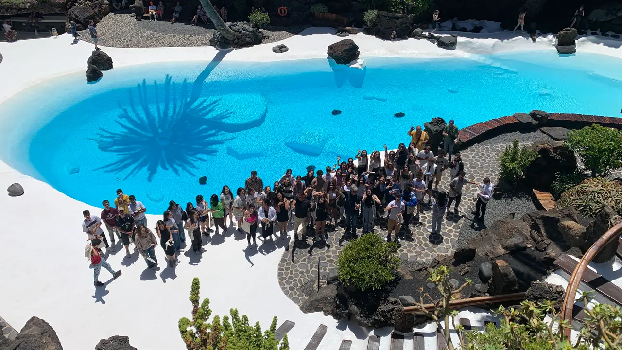 Los participantes de Saber de César en Jameos del Agua