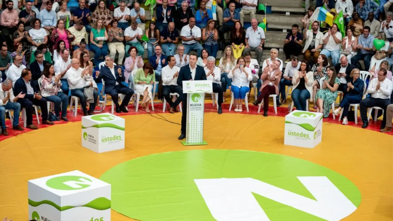 Oscar Noda en la presentación de candidatos de NC