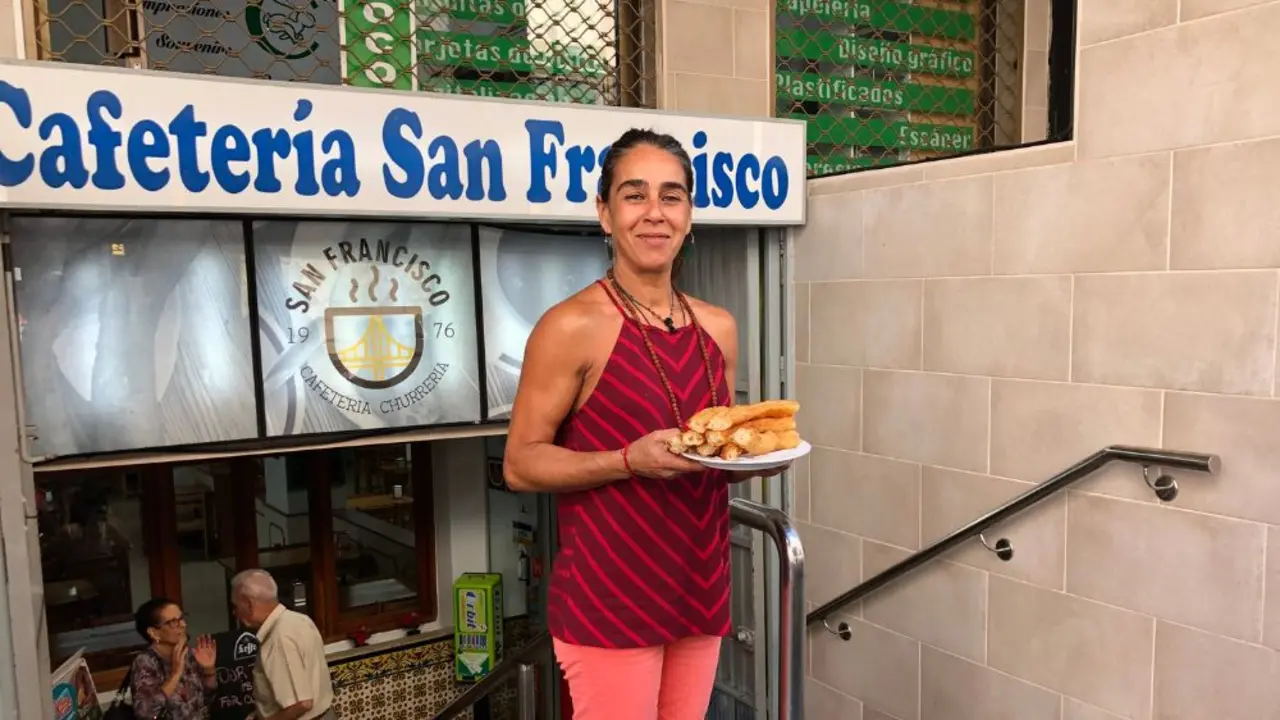 Vanesa Romero en la cafetería San Francisco