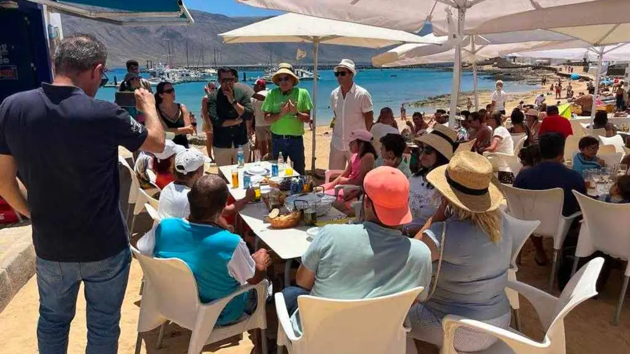 Visita de NC en La Graciosa